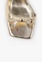Women's Lola Gold Skin Bow Heeled Shoes - 5