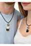 Set of 2 Best Friends Unisex Necklaces with Coffee and Cookie Figures - 2