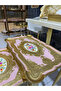 L&M Italian Farnaz Light Pink Wooden Tris Table set - 2