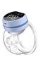 Hands-Free Wearable Electric Pump,Portable In-Bra Breastfeeding Pump with 9 Levels and Memory Function,Blue