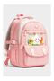 Rlx-1940 Set of 3 Children's Primary School Lunch Box Bag with Pen Holder Lunch Box Bag S Backpack Pink - 2