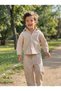 Boys' Summer Top and Bottom Set Velvet Fabric Breathable Comfortable Shorts Shirt Set
