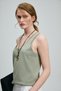 Clara Women's Knitwear T-Shirt 121090056 Green