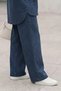 6113-2 - Comfortable and Stylish Wide-Leg Elastic Waist Slim Jeans Women's Trousers - 2