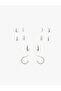 6'Lı Twist Hoop Earrings