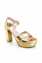 Golden Platform Evening Dress 6734