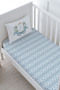 Baby Size Duvet Cover Set (100X150) - Blue Royal Series - Letter Y - 4