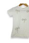 Girl's Summer Bow Embroidered 5-6-7-8-9-10 Year Old Wide Leg Jeans with Pants Stylish 2-Piece Set for Holidays - 4