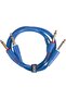 Audio Cable Set 1/4'' Jack - 1/4'' Jack Blue Straight 1.5M