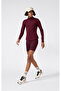 Athletics Biker Pants Claret Red Women's Leggings - 118356-Rs522