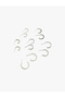 6'Lı Twist Hoop Earrings - 3