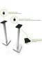 SP26PLW 26 inch Bookshelf Speaker Stand - Low Profile - 2 Pack (White) - 2