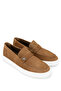 Men's Genuine Leather Tan Suede Loafer Shoes - 2
