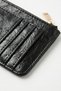 Black Zippered Card Holder with Pocket 180 - 3
