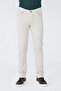 Beige Tencel Fabric Summer Men's Chino Trousers - 4