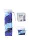 620ml Collapsible Silicone Water Bottle,Foldable,Leakproof,BPA-Free with Straw for Sports,Travel