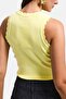 Women's Yellow S6-108 Crop Slim Summer Knitwear Bodysuit - 3