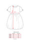 Girl's Bow Detailed Summer Balloon Dress Ecru - 4