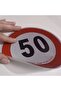 Reflective Truck Speed Limit Sticker Speed Limit Sign (Diameter 20 cm) 50 Km - 2