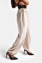 Women's Beige S6-106 Baggy Jogger Fit Loose Cut Pants