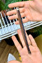 Genuine Leather Bracelet with Fine Knitted Detail - 3