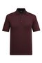 Men's Polo Collar Pocket Buttoned Short Sleeve Cotton Claret Red T-Shirt Classic Fit - 5307 - 2