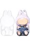 Clear Protective Display Case for Blind Box Doll Figures,High-Definition Cover with Silicone Strap