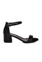 325157 Z Black Satin Women's Sandals - 3