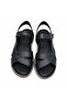 Black 100% Leather Women's Sandals • Ultra Soft Sole • Comfortable Orthopedic Summer Casual Stylish Sandals - 5