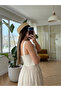 Natural Linen Sliced Blouse - Mn8456 - 4