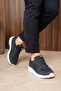 Men's Sneaker Daily Comfortable Sole Sports Shoes Navy Blue - 5