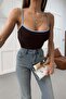 Rope Strap Tank Top Brown - 5