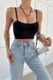 Basic Bra with String Straps Black - 3
