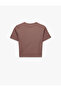 Slim Fit Short Sleeve Crew Neck Crop Sports T-Shirt - 3