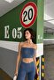 Washable Strapless Camisole Top Blue
