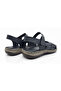 Black 100% Leather Women's Sandals • Ultra Soft Sole • Comfortable Orthopedic Summer Casual Stylish Sandals - 3