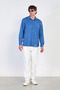 Men's Long Sleeve Shirt - Blue - 4