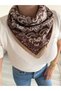 Soft Textured Women's Scarf - Brown