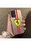 Samsung Galaxy A32 Compatible Silicone Edge Hard Back Anti-Fall Phone Case Ferrari Patterned