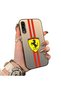 Samsung Galaxy A50S Compatible Silicone Edge Hard Back Anti-Fall Phone Case Ferrari Patterned - 3