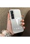 حافظة هاتف Realme C65 متوافقة مع حافة السيليكون الصلبة ومضادة للسقوط بنمط تسلا