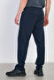 Men's Brooklyn Printed Wide Leg Sweatpants - Navy Blue - 5