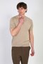Men's Stand Collar Knitwear T-Shirt - Mink - 3