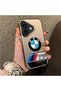 iPhone 17 Compatible Silicone Edge Hard Back Anti-Fall Phone Case Bmw Patterned