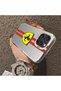 iPhone 16 Pro Compatible Silicone Edge Hard Back Anti-Fall Phone Case with Ferrari Pattern - 3