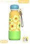 Patterned 550 ml Leak-Proof Stainless Steel Thermos Flask with Straw and Hand Strap, Bpa-Free 550ml 1103Ff