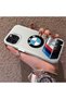 iPhone 12 Pro Max Compatible Silicone Edge Hard Back Anti-Fall Phone Case Bmw Patterned - 2