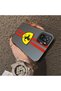 Redmi Note 10 Compatible Silicone Edge Hard Back Anti-Fall Phone Case Ferrari Patterned - 3