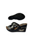 Silver Stone Filled Heeled Women's Slippers High Sole Slippers - 4