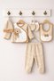 Cotton Seasonal 5-Piece Newborn Baby Boy Hospital Discharge Bodysuit Set 0-3 Months Boxed - 8